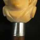 Ivory Hand Cane/ Man's Face