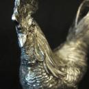 SILVER FIGURAL ROOSTER TABLE ORNAMENT/c. 1920s