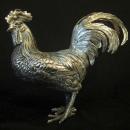 SILVER FIGURAL ROOSTER TABLE ORNAMENT/c. 1920s