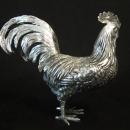 SILVER FIGURAL ROOSTER TABLE ORNAMENT/c. 1920s