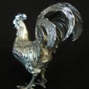 SILVER FIGURAL ROOSTER TABLE ORNAMENT/c. 1920s