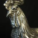 SILVER FIGURAL ROOSTER TABLE ORNAMENT/c. 1920s
