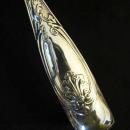 RARE SOUTHERN COIN SILVER CHOP TONGS 11-1/4 IN. JOS. M. FREEMAN NORFOLK VA C. 1840s