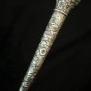 Sterling Silver Waking Stick/Late Victorian/Repoussé