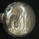 Sterling Silver Waking Stick/Late Victorian/Repoussé