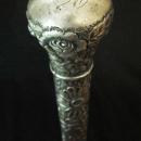 Sterling Silver Waking Stick/Late Victorian/Repoussé