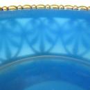 19thC FRENCH OPALINE GLASS JAR/GILT METAL SURROUND/EAGLE FINIAL