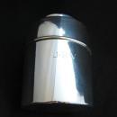 SILVER CIGARETTE JAR EX ESTATE OF PACKARD MOTORS EXEC JESSE G. VINCENT/AUTOMOTIVE MEMORABILIA