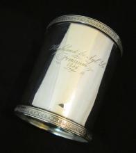 E.& D. KINSEY COIN SILVER AGRICULTURAL PREMIUM CUP 1856