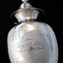 Antique SS Bailey & Co. Salt Shaker Coin Silver