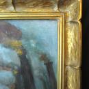 Antique NYC Industrial Surreal Fantasy Painting