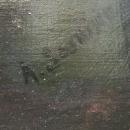 Antique NYC Industrial Surreal Fantasy Painting
