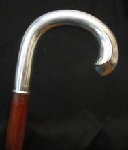 Engraved Sterling Silver Walking Stick