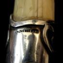 Carved Ivory & Sterling Bug Walking Stick