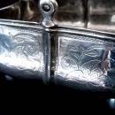 1860 Basket with Handle from Russia, Sterling Silver