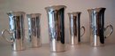 SILVER HUNT CUPS/SET OF 6 STERLING C. 1920 A.G. SCHULTZ BALTIMORE
