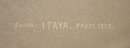 FOUSSA ITAYA CATS/b. PARIS 1919, S&D 1959 SIAMESE CATS & BUTTERFLY PRINT