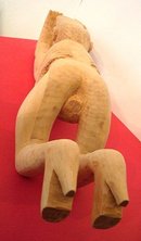 SULTON ROGERS CARVING/SOUTHERN FOLK & OUTSIDER ART/PINE DEXTROUS COUPLE
