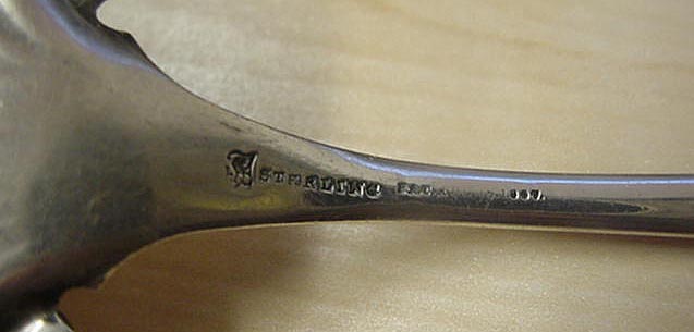 Clover Towle Bright cut PIE server sterling