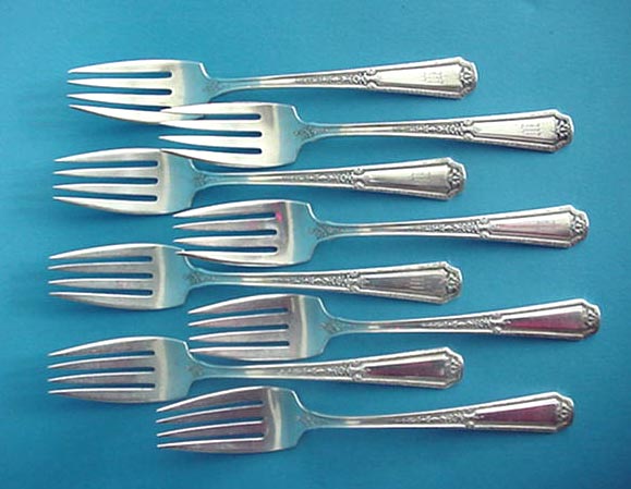 Louis XIV Towle Salad Forks (8) Sterling