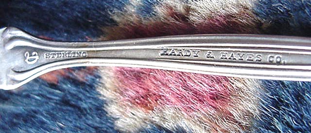 IRIS Durgin FISH FORKS sterling (6)