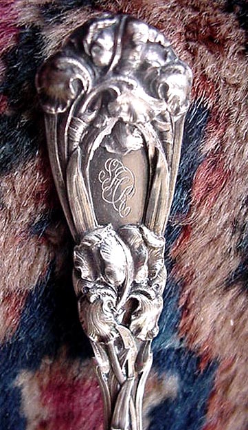 IRIS Durgin FISH FORKS sterling (6)