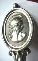 MEDALLION Ball Black J Wendt PIE Server sterling