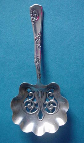 Roses & Scrolls Whiting Nut Spoon Sterling Silver