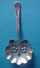 Roses & Scrolls Whiting Nut Spoon Sterling Silver