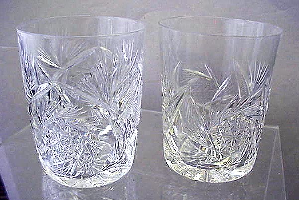 Cut Glass tumblers brilliant period