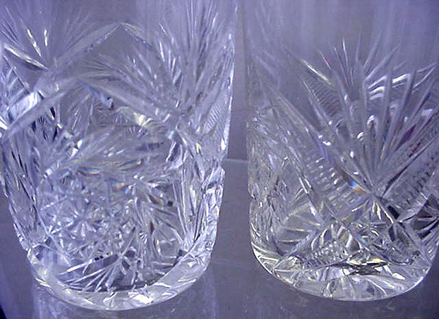 Cut Glass tumblers brilliant period