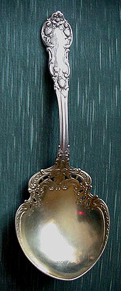Strawberry Gorham sterling Berry spoon H series