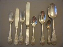 Moresque Wendt Set flatware Sterling Silver c 1873