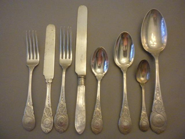 Moresque Wendt Set flatware Sterling Silver c 1873