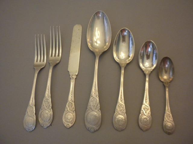Moresque Wendt Set flatware Sterling Silver c 1873