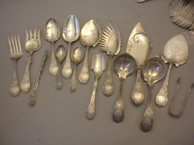 Moresque Wendt Set flatware Sterling Silver c 1873