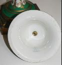 Sevres Urn ormalu handles 1890's figural woman landscape green gold