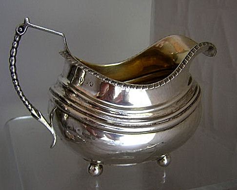 William Brown English Creamer 1777 sterling