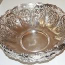 Centerpiece Bowl Sterling circa 1891 pierced with flowers and leaves