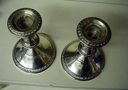 Silver Candlesticks sterling