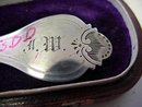 Coin Silver Olive Ladle Rare Early Twist handle