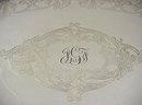 Galleried Tray silverplated Large silver