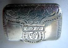 Vinaigrette English Sterling silver Purse /