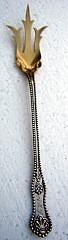 Charles II Lettuce Fork D & H Sterling silver