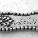 Charles II Lettuce Fork D & H Sterling silver