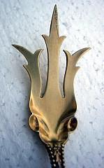 Charles II Lettuce Fork D & H Sterling silver