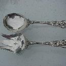 Le Six Fleurs Salad Set Reed & Barton OLD