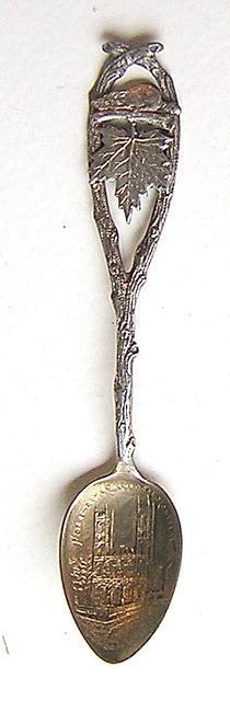Montreal Souvenir twig handle Sterling Silver Notre Dame Cathedral