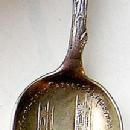 Montreal Souvenir twig handle Sterling Silver Notre Dame Cathedral