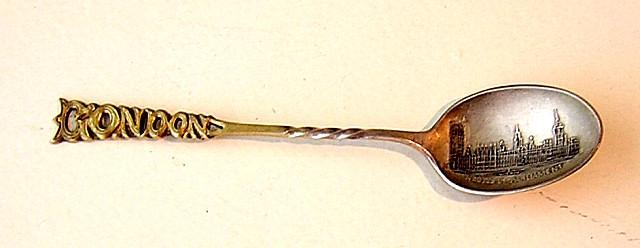 London Souvenir Spoon House of Parliament Sterling Silver
